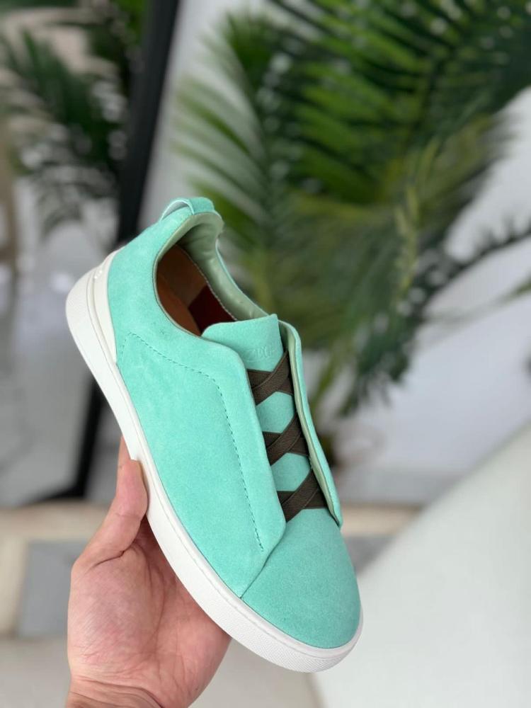 Zegna Men's Green Sneakers - E-SEVEN STORE