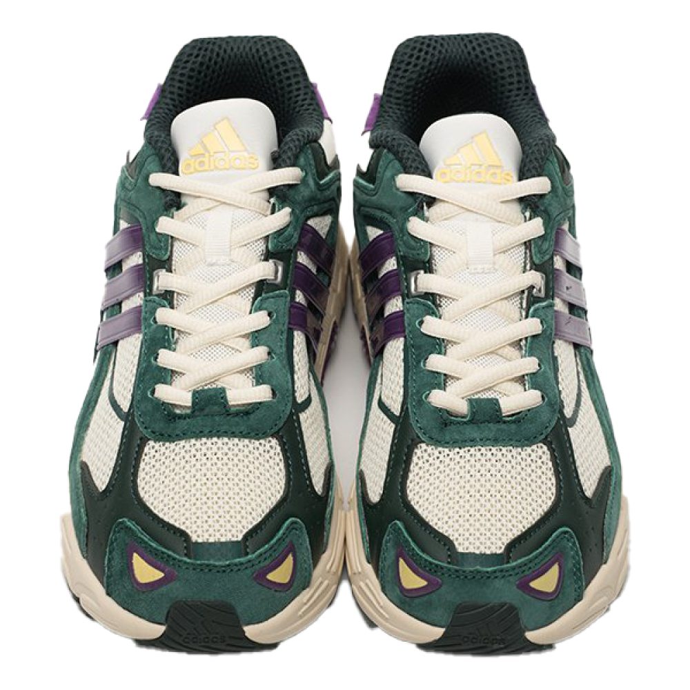 Adidas Response sports shoes in a distinctive olive and