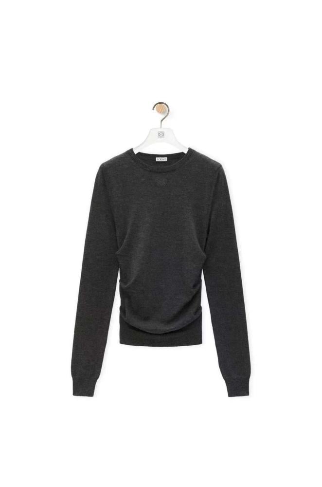 Louis Vuitton Women's Soft Long Sleeve Black Crew Neck Sweater