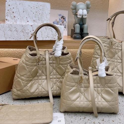 Dior Toujours beige top handle bag for women - E-SEVEN STORE