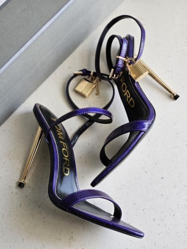 Tom Ford Women's Purple High Heel Sandal - E-SEVEN STORE