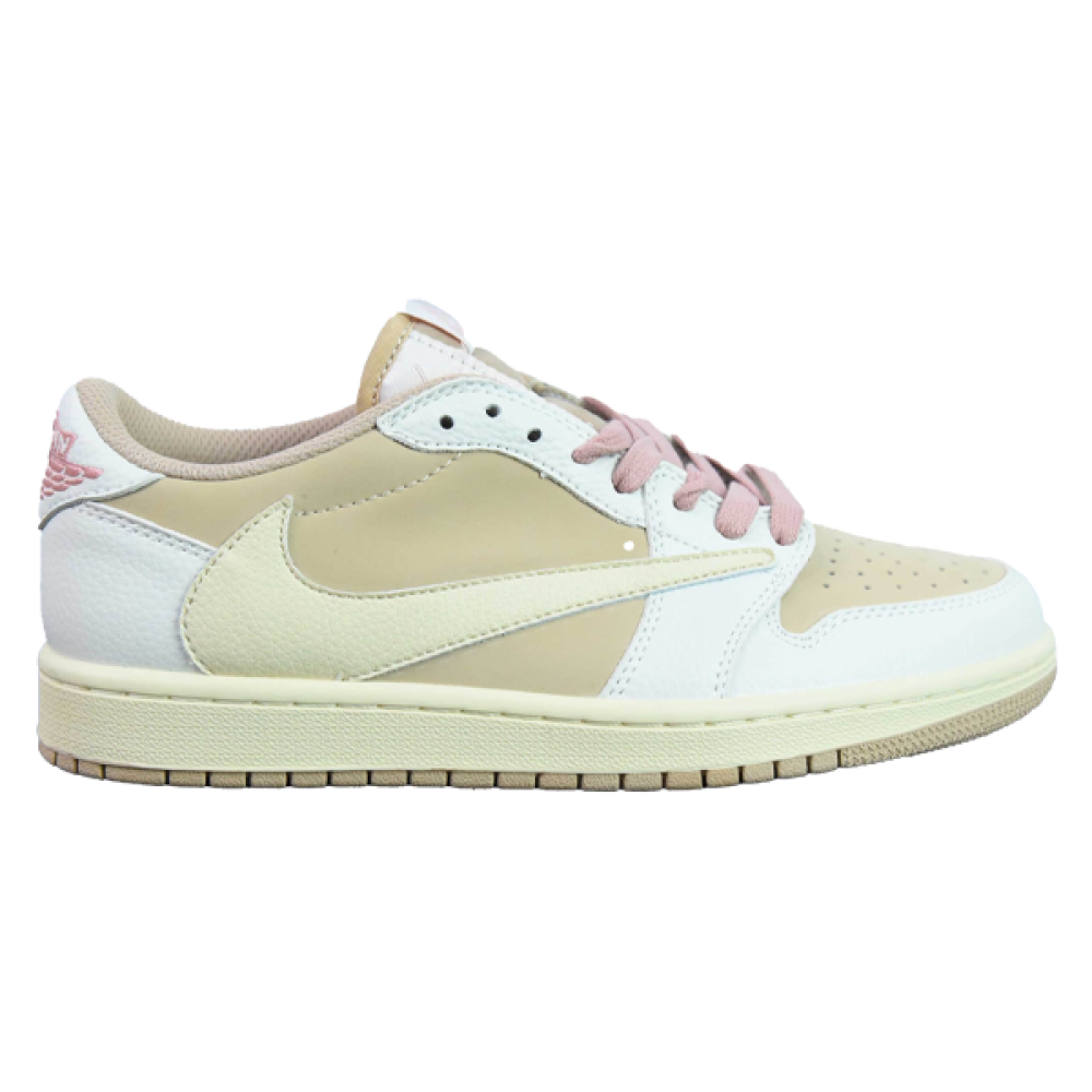【Starwing】NIKE Travis Scott women's Nike x Travis Scott Women's Shoes Beige and Pink - E-SEVEN STORE