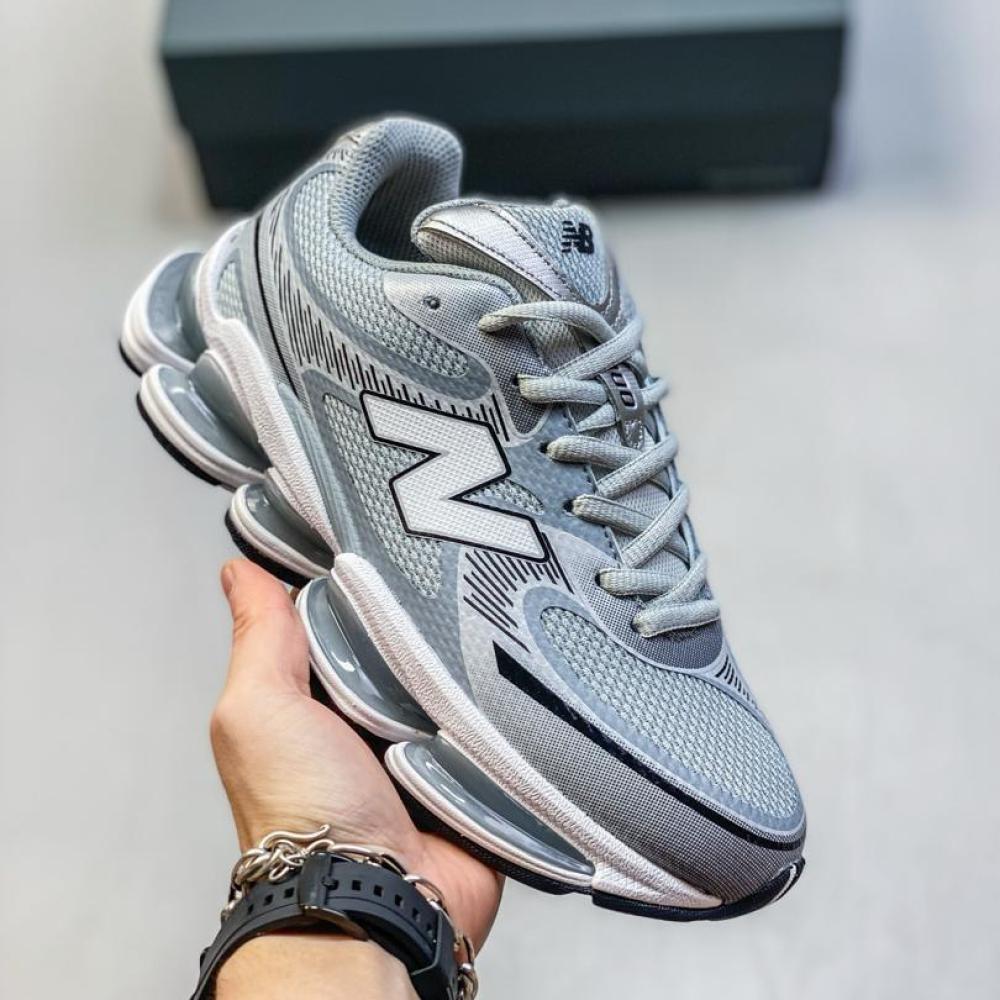 New Balance 2000 Running Shoes, Grey and White - E-SEVEN STORE