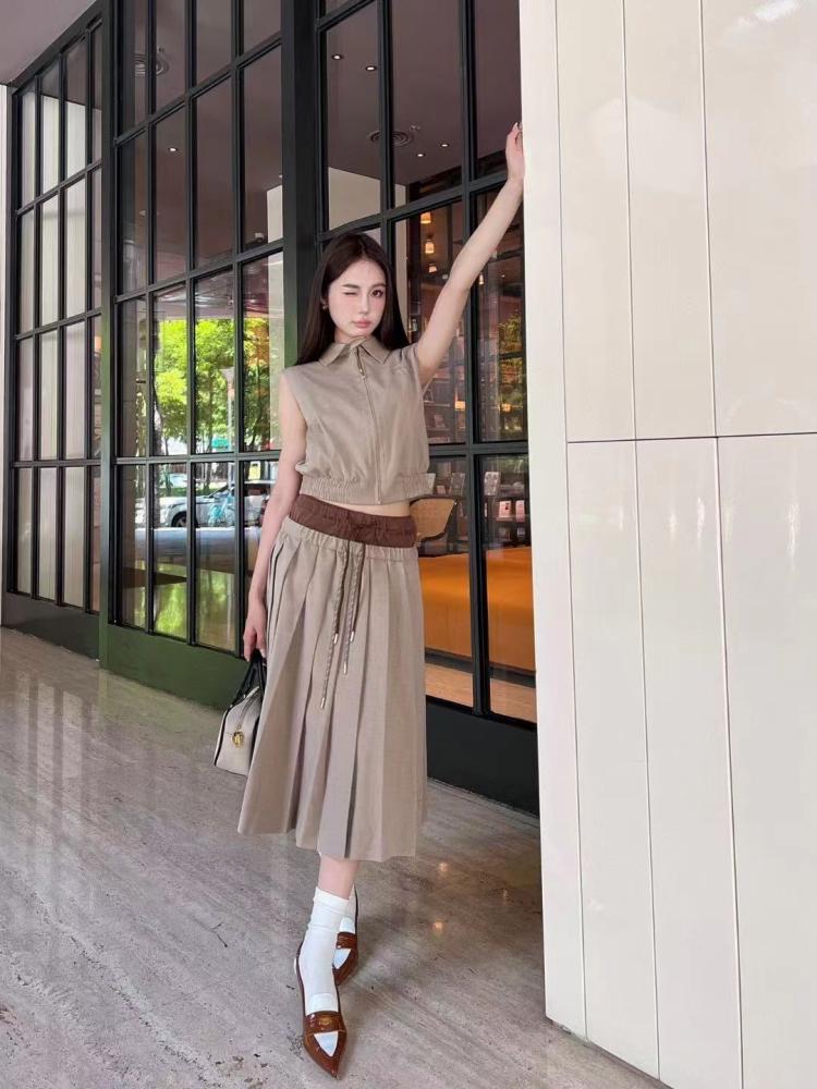 Semi Formal Pleated Skirt Outfit Pleated Skirt Semi Formal Long