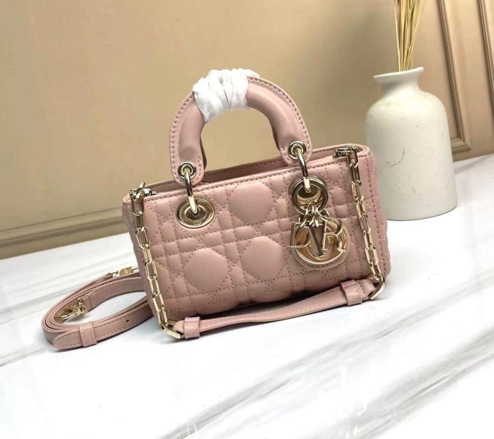 Dior Joy Women's Light Sumo Bag with Handle and Chain