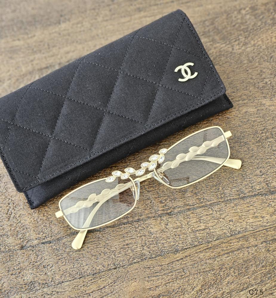 シャネル Chanel Women's Square Brown Sunglasses - E-SEVEN STORE