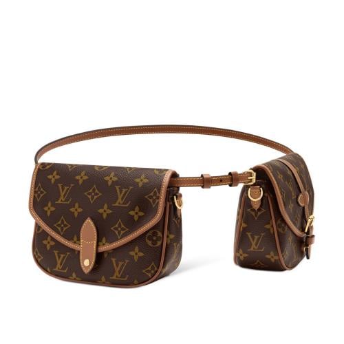 Louis Vuitton Pouch Mates Black Monogram Colored Medium Bag