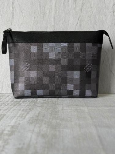 Louis Vuitton Pouch Mates Black Monogram Colored Medium Bag