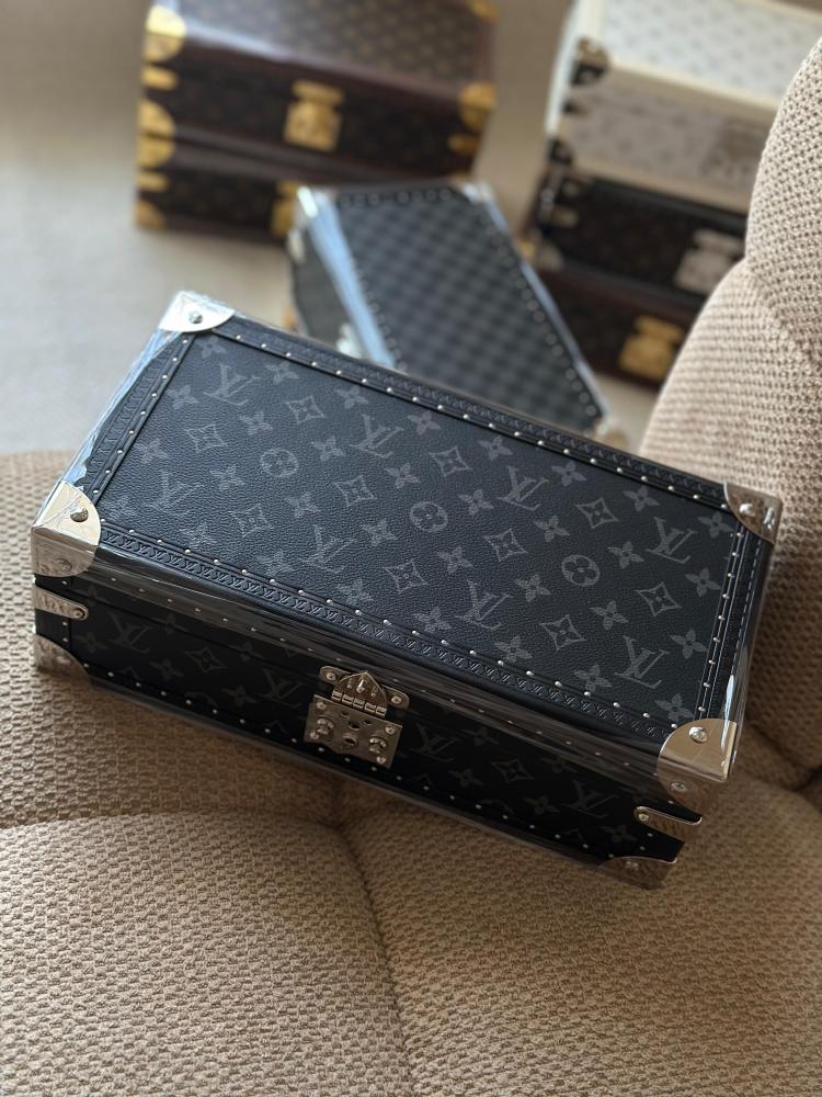 ルイ・ヴィトン Louis Vuitton Monogram Watch Storage Box Black and Grey - E-SEVEN