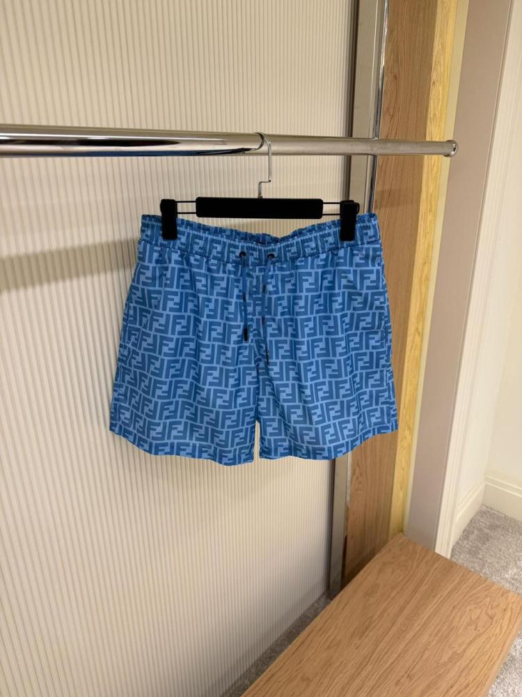 لباس سباحة للرجال فيندي شورت مطبوع FF لون أزرق