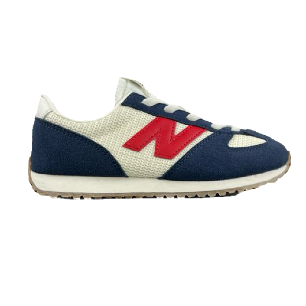 New Balance 471 Kids Mesh Shoes White Blue Red Logo