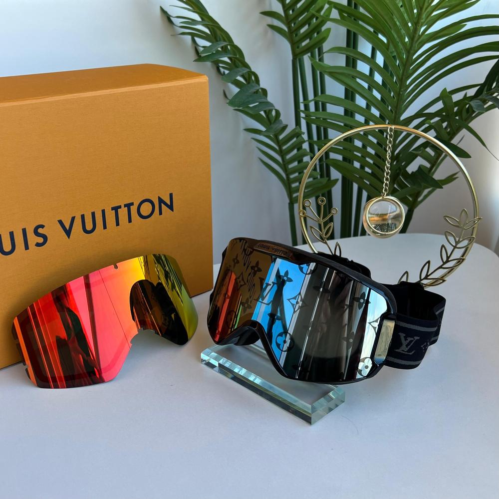 Louis Vuitton Unisex Ski Goggles Black Luxury
