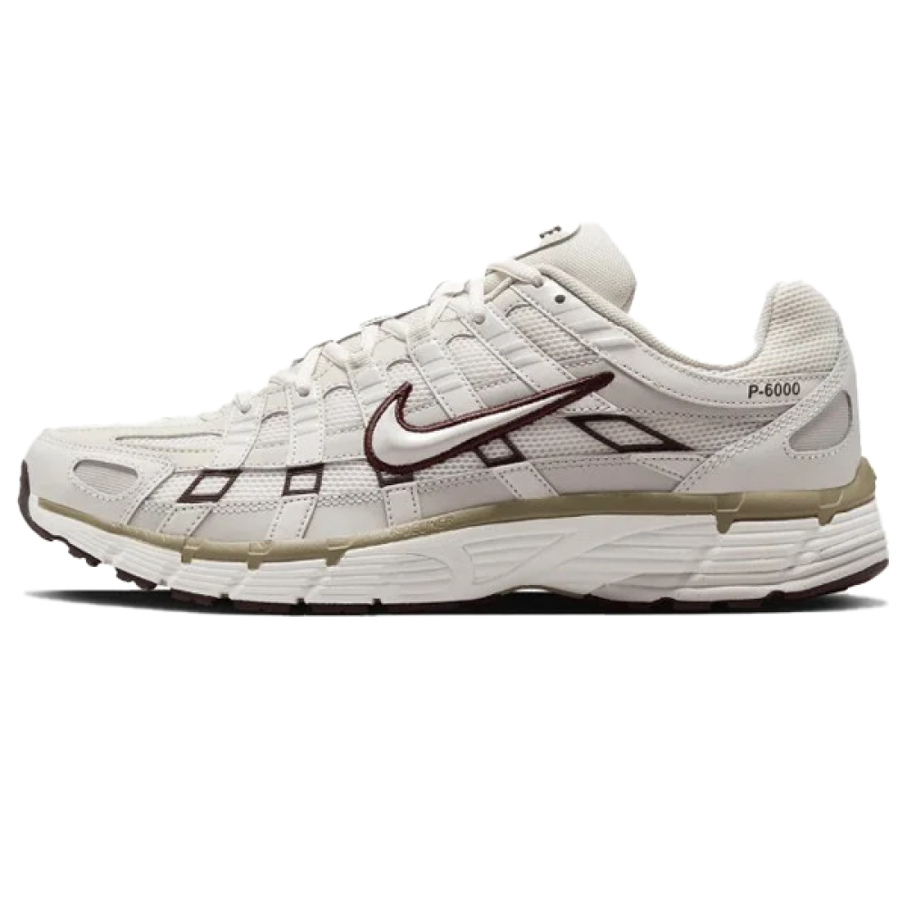【Hi】 Nike P-6000 Unisex Mesh Sneakers White Brown - E-SEVEN STORE
