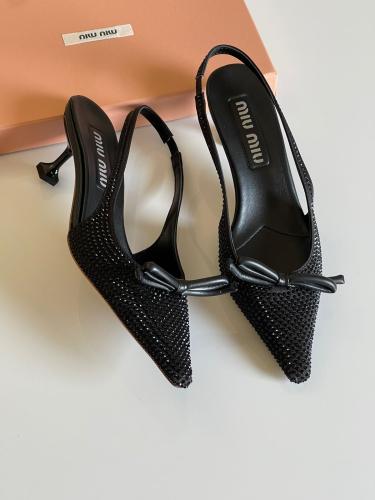 miu miu ブラックウェッジサンダル MIU MIU - ミュウミュウ MIU MIU サンダル EVA プラットフォーム