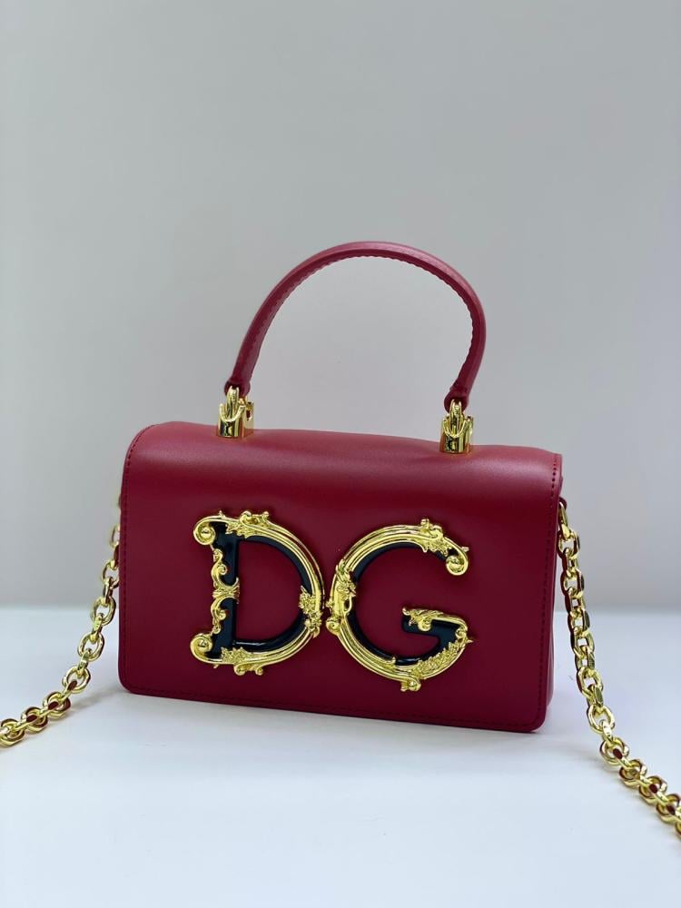 Dolce & Gabbana DG Girls Luxury Red and Gold Bag