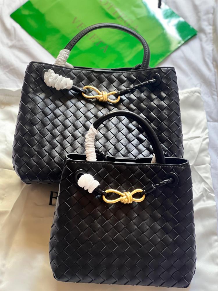 Bottega Veneta Indiamo Black Luxury Handbag