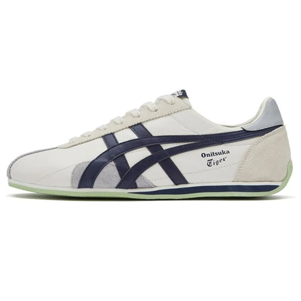 Onitsuka Tiger Run Spark White Grey Navy Shoes - E-SEVEN STORE