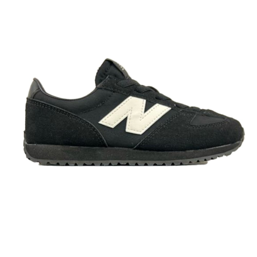 New Balance Kids 471 Sneakers in Black with White Logo - E