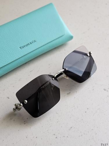 Tiffany&co. rimless sunglass y2k 超美品 Tiffany Women's Modern Black Rimless Sunglasses - E-SEVEN STORE