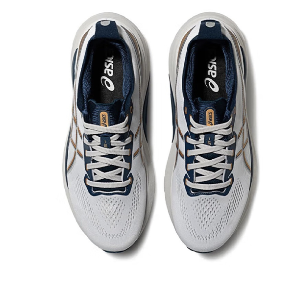 ノバ ASICS GEL-KAYANO 31 Unisex Mesh Shoe White Knight Blue Gold