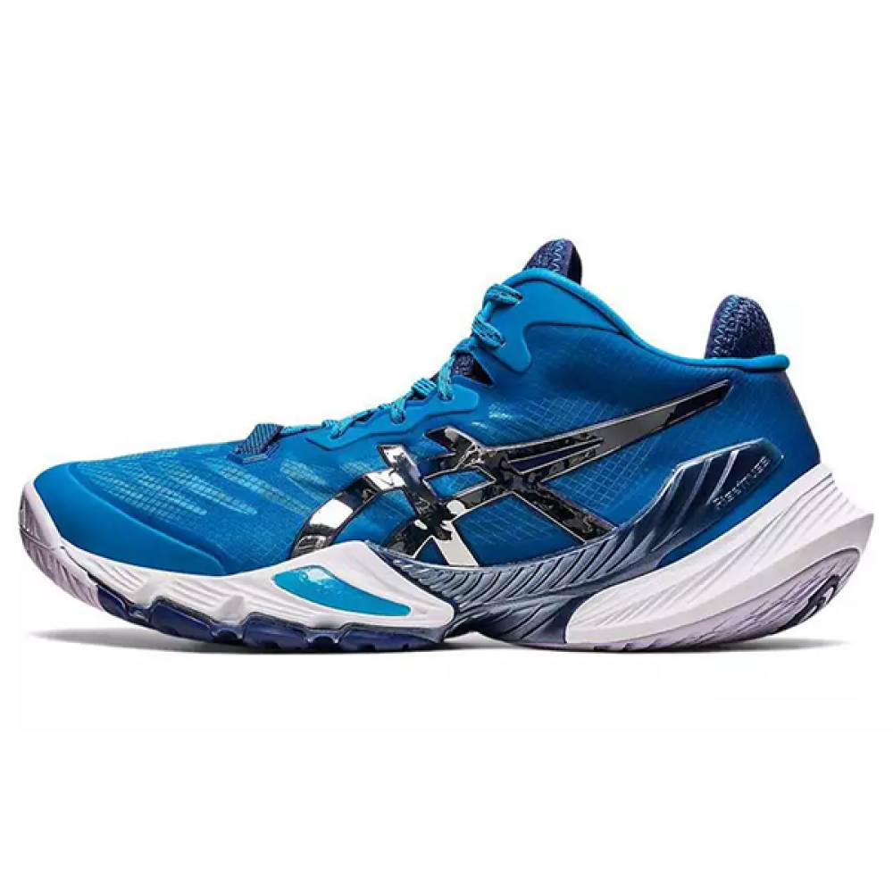 Asics Men's Metarise Volleyball Sneakers, Navy Blue Shiny