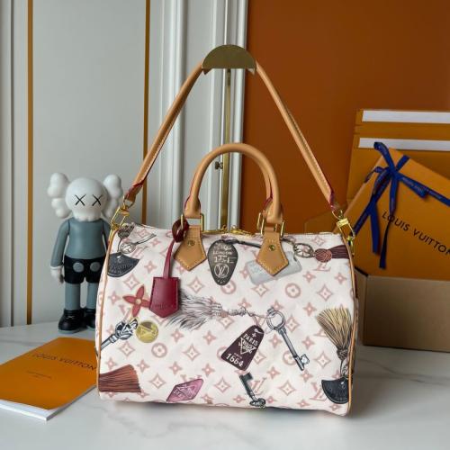 Louis Vuitton women's clutch, green and blue | ESEVEN STORE