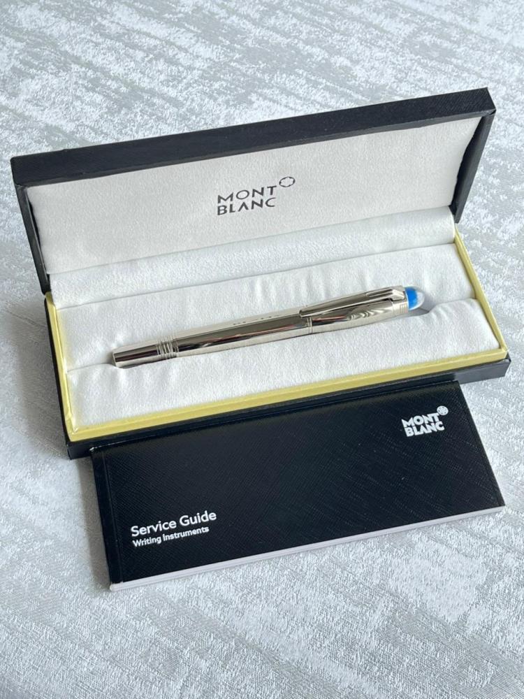 Montblanc Starwalker Piston Pen in Silver and Blue