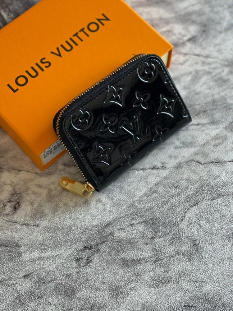 Louis Vuitton Monogram Black Women's Small Zip Wallet