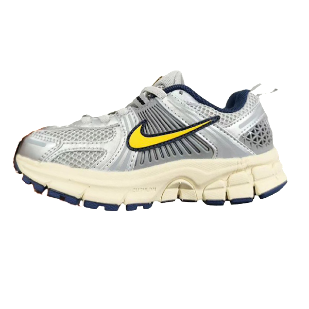 Nike Air Zoom Vomero 5 Kids' Shoes in Silver Yellow
