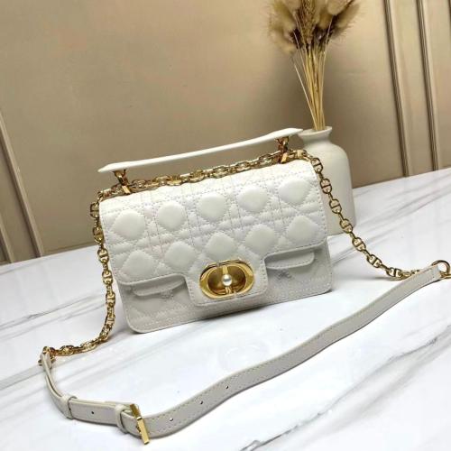 洗練と機能美の融合｜Small Dior Jolie Top Handle Bag【Dior】 Small Dior Jolie Top Handle Bag Powder Beige Cannage