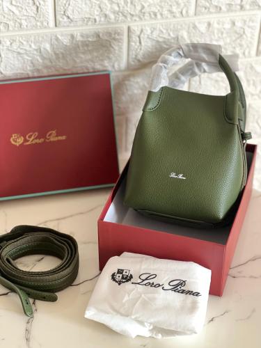 Loro Piana Women's Small Bag 13cm Green - E-SEVEN STORE