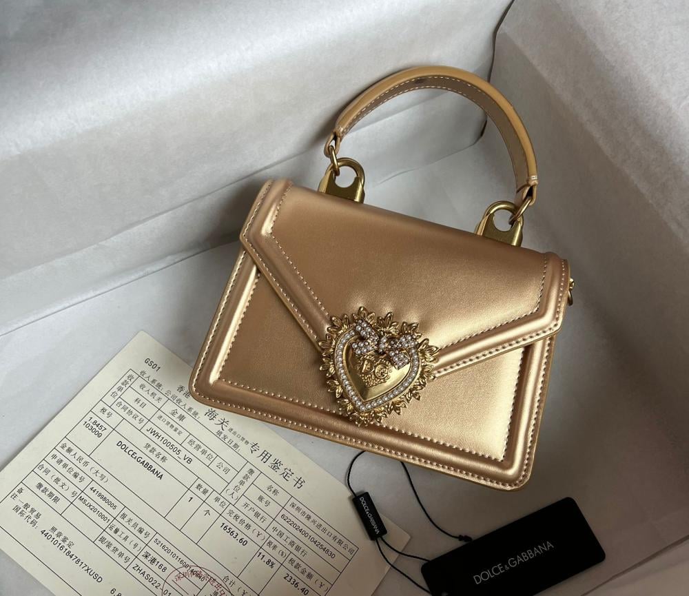 ルイヴィトン Dolce & Gabbana Devotion Mini Bag in Gold - E-SEVEN STORE