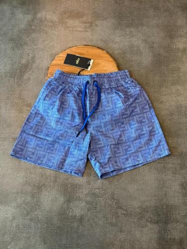 Fendi Men's FF Print One-Piece Swimsuit, Blue | ESEVEN STORE