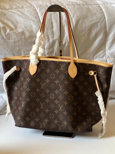 Louis Vuitton 33cm Monogram Dark Brown Large Bag - E-SEVEN STORE