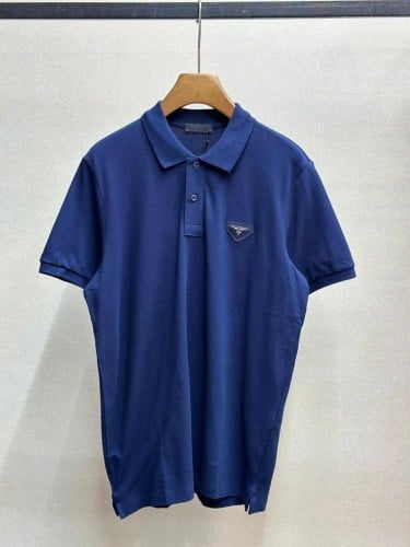 Prada Master Quality Sky Blue Polo T-Shirt - E-SEVEN STORE Prada Master Quality Sky Blue Polo T-Shirt - E-SEVEN STORE