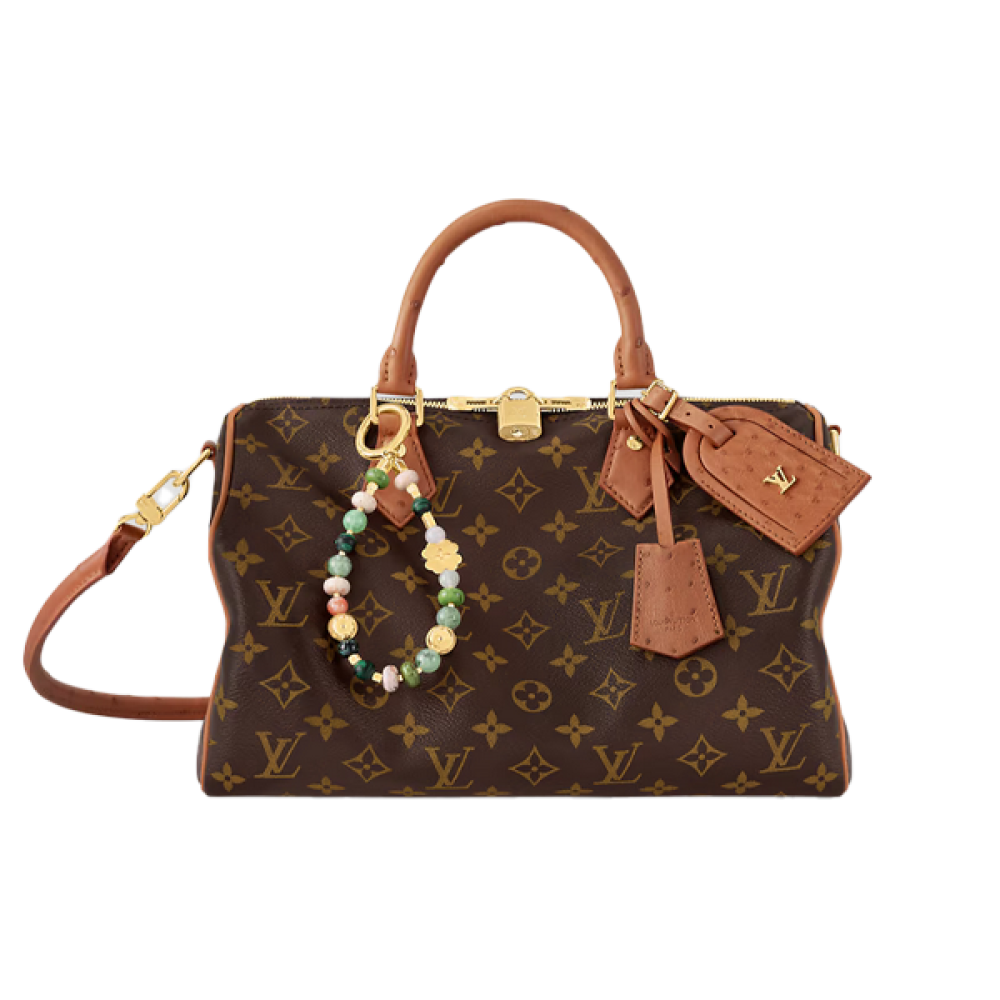 Louis Vuitton 30cm Monogram Top Handle Bag in Brown with Gold Metallic Finish
