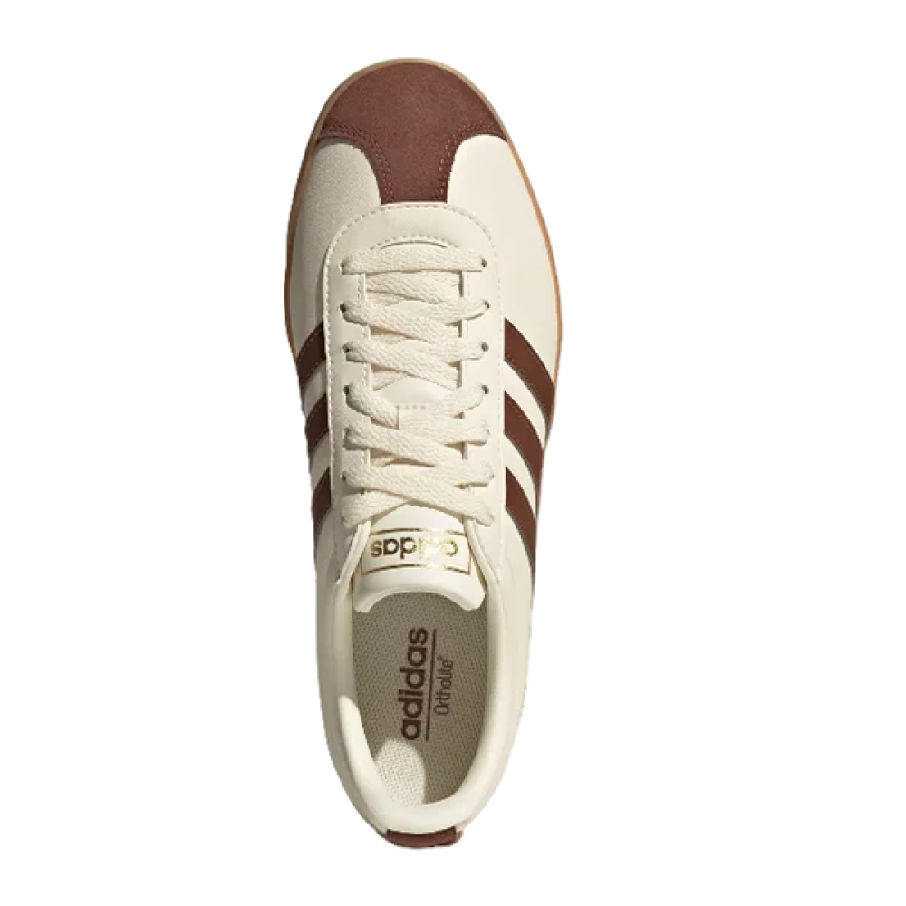 Adidas Men's VL Court Sneakers in Ivory Brown E-SEVEN STORE