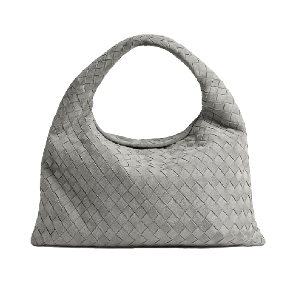 Bottega Veneta Classic 41cm Zipper Bag Grey