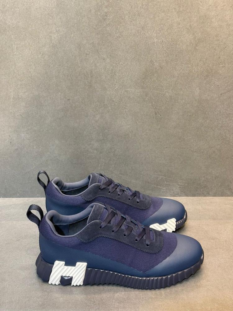Hermes Bouncing Men's Sneakers in Navy and White - E-SEVEN STORE