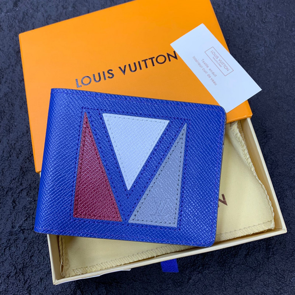 محفظة بطاقات لويس فيتون ميلتبل لون أزرق
