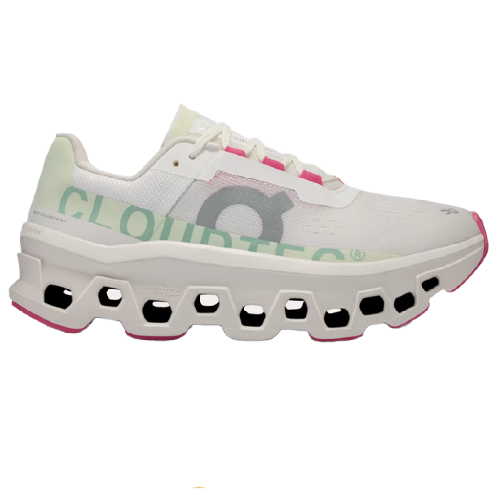 On Cloud Monster White Pink Unisex Shoe - E-SEVEN STORE