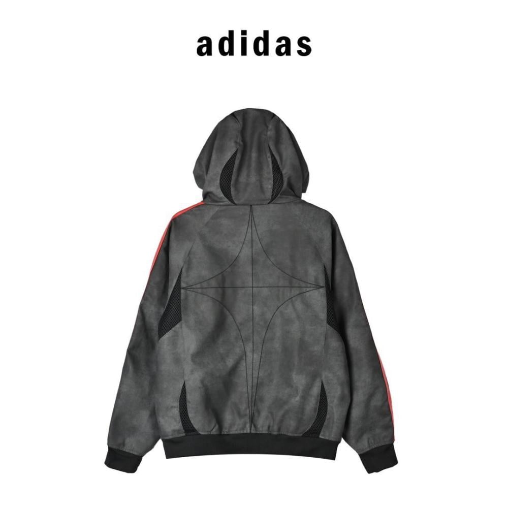 Adidas x Thug Club Teamgeist Faux Leather Jacket in Black - E