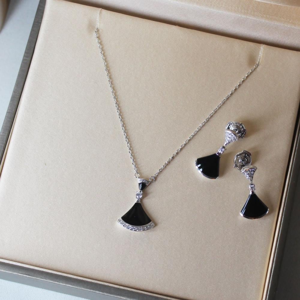 Bvlgari Diva Luxury Women's Accessory Set, Black and Silver