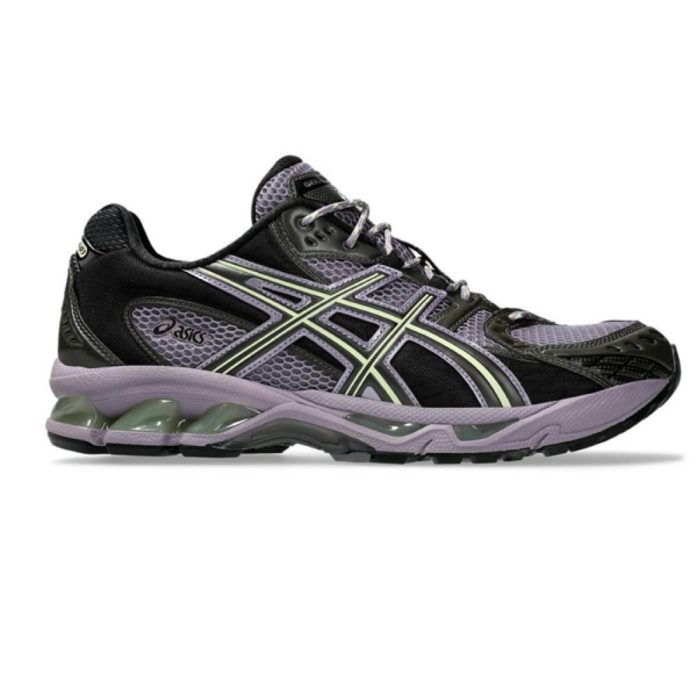 ASICS Gel Nimbus Unisex Sneakers in Black with Green Logo