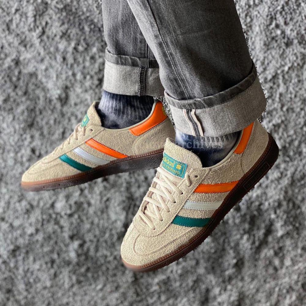 BIGSALE！！adidas HANDBALL SPZL 23.0 Adidas Handball SPZL Core Brown Orange Green Sneakers - E-SEVEN STORE