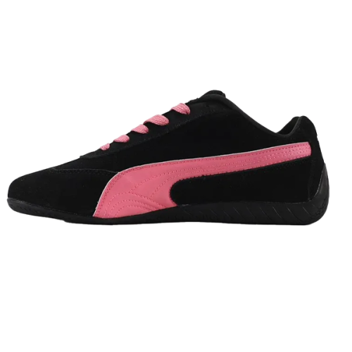 靴 PUMA SPEED CAT black pink Puma Speed Cat Women's Shoes, Black, with a Distinctive Pink