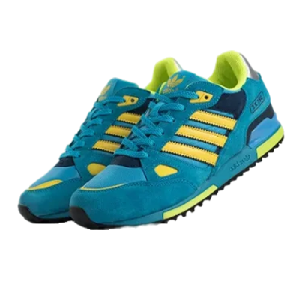 ぞうしゅん☆ Adidas ZX 750 Unisex Sneakers in Blue and Yellow - E-SEVEN STORE