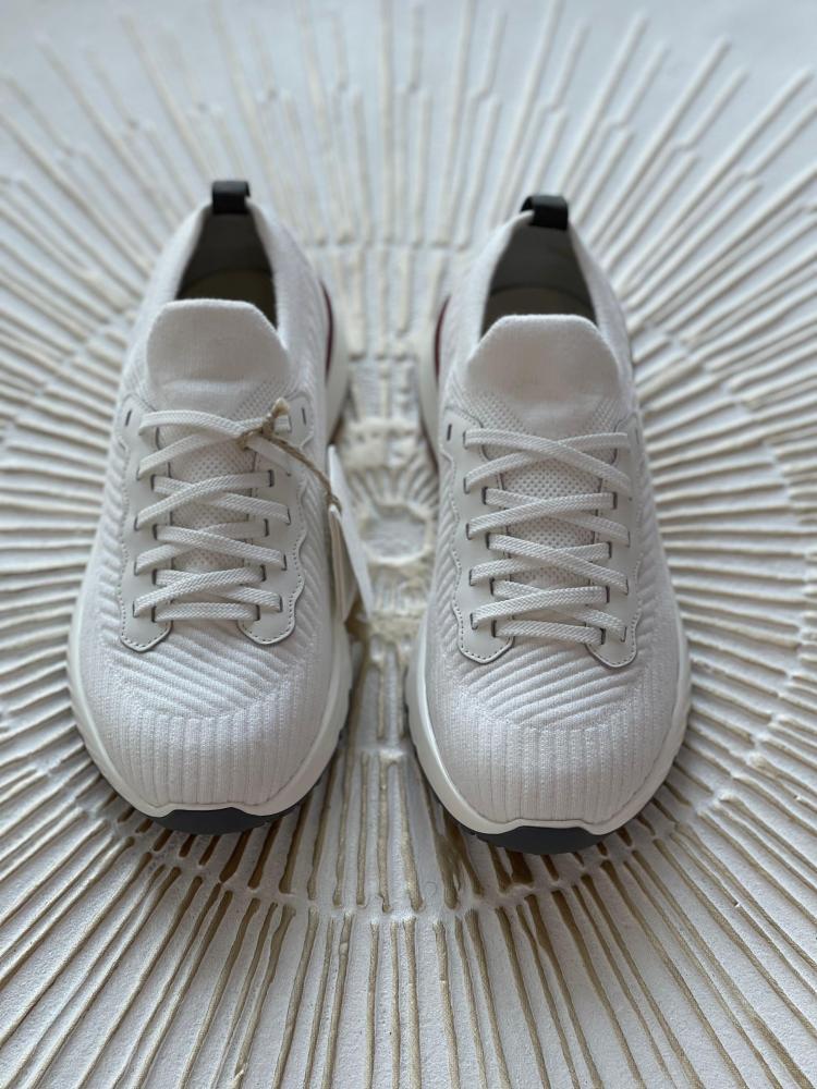 Brunello Cucinelli Men's Daily Lace-Up Shoes, White - E