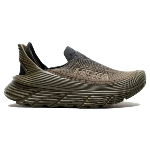 Hoka Restor TC Slip-On Sneakers, Olive Green - E-SEVEN STORE