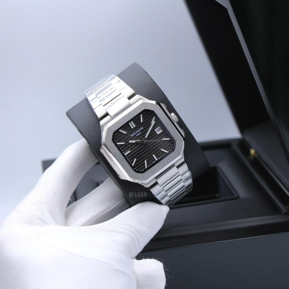 Patek Philippe Kitbus Men's Luxury Watch, Silver and Black